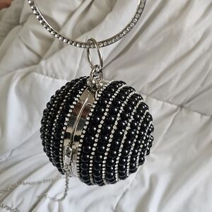 pearl ball evening clutch